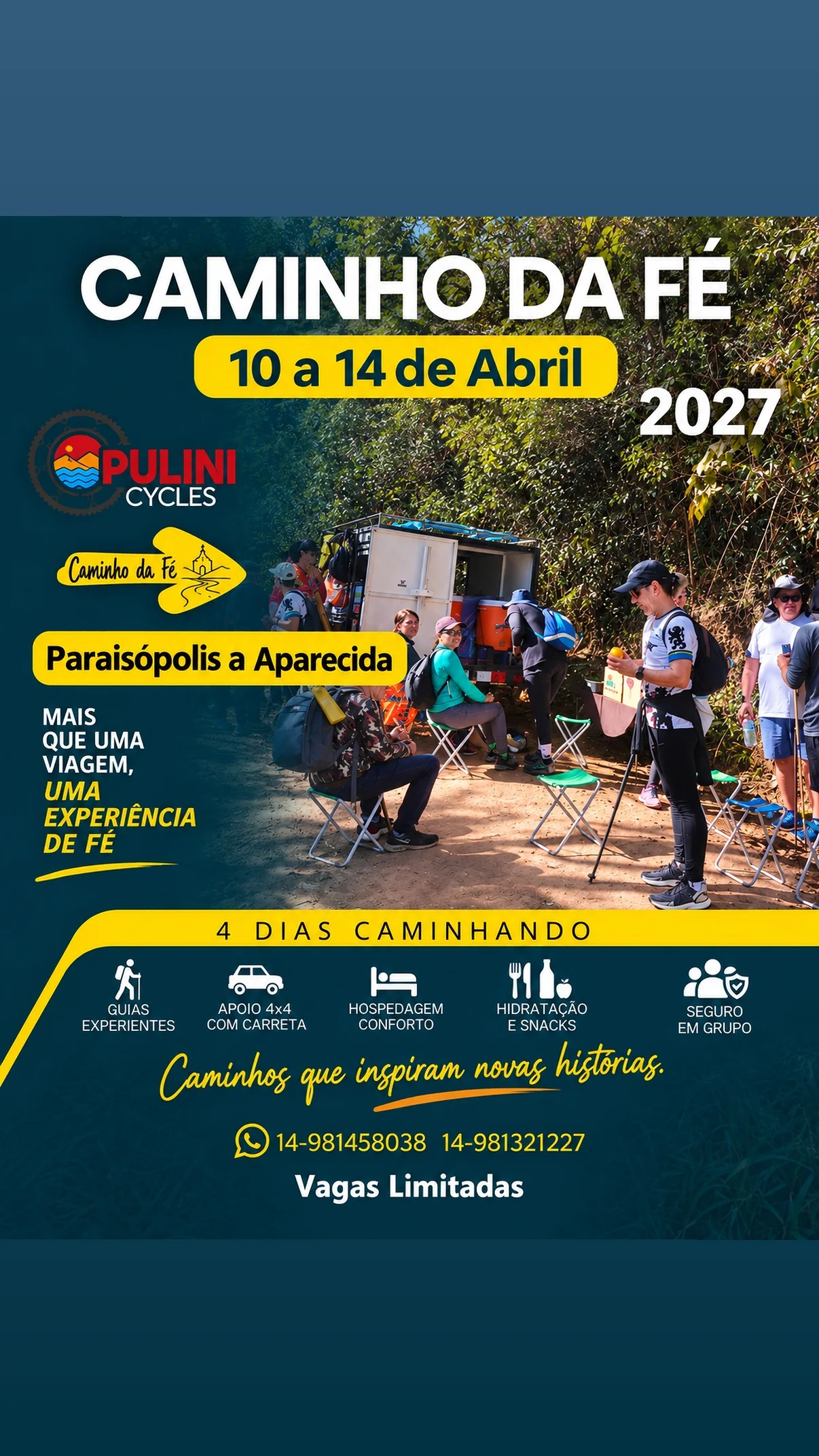 Caminho da Fé - Abril 2027 (Caminhando)
