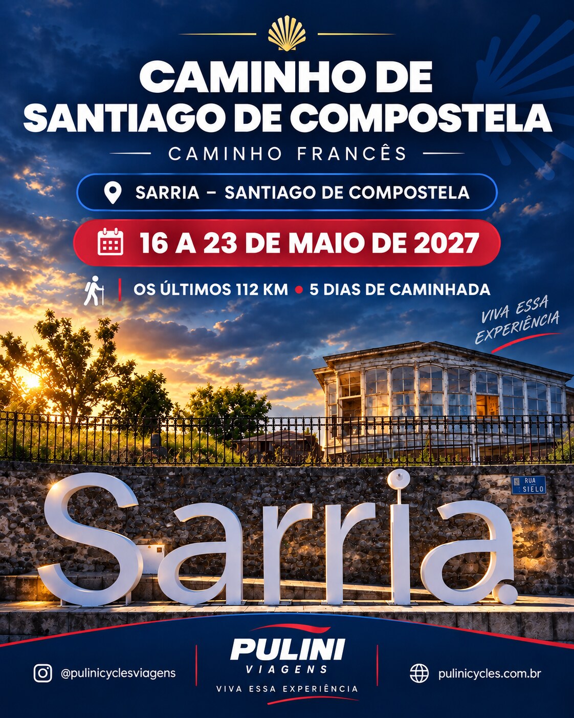 Caminho de Santiago de Compostela - Maio 2027 (Caminhando)